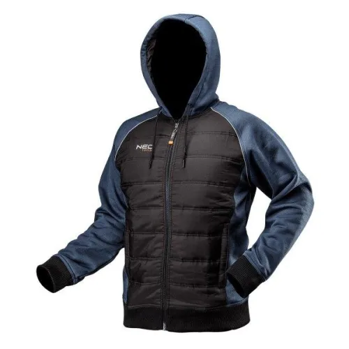 BLUZA DZIANA, OCIEPLANA Z KAPTUREM, ROZMIAR L