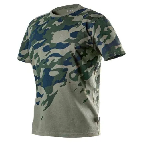 KOSZULKA T-SHIRT ROBOCZY Z NADRUKIEM CAMO, ROZMIAR M