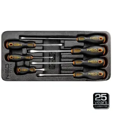 NEO TOOLS 84-231 — WKRĘTAKI PŁASKIE, ZESTAW 7 SZT.