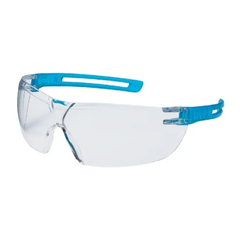 OKULARY OCHRONNE NIEBIESKIE, SOCZEWKA BEZBARWNA UVEX X-FIT