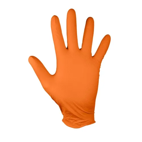 RĘKAWICZKI NITRYLOWE XL GRIPPAZ POMARAŃCZOWE OP 50 SZT.