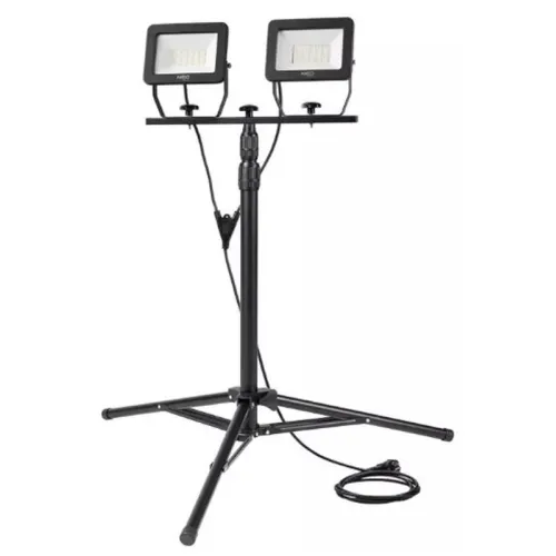 REFLEKTOR PODWÓJNY 2X50W SMD LED 8500LM 230V NA STATYWIE 1.8M