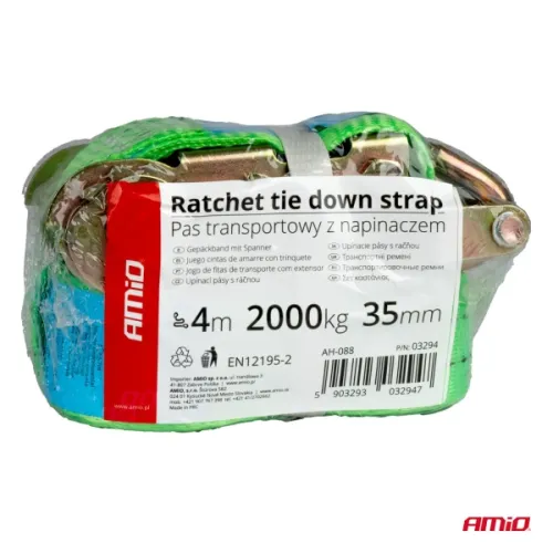 PAS TRANSPORTOWY Z NAPINACZEM AMIO 2000KG 4M