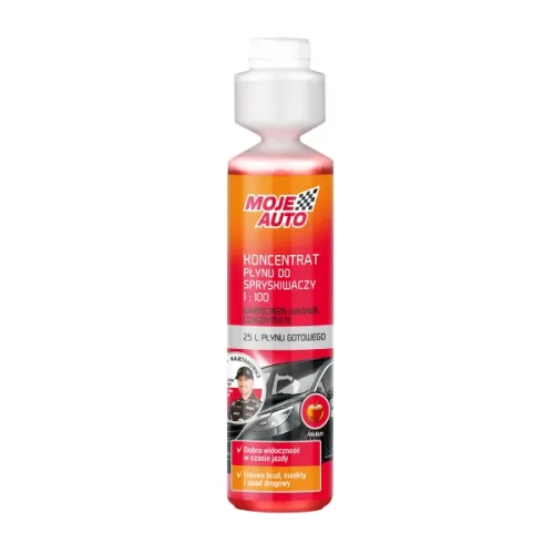 PŁYN DO SPRYSKIWACZY KONCENTRAT 250ML JABŁKO / MOJE AUTO