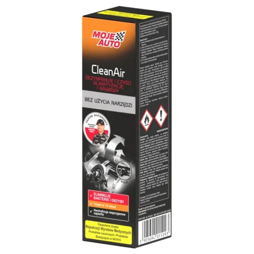 ŚRODEK DO CZYSZCZENIA KLIMATYZACJI CLEAN AIR BLACK 150ML BIOBÓJCZY / GRANAT PKUIW 20.20.14.0