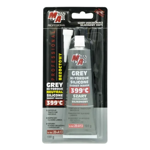 USZCZELNIACZ SILIKONOWY 100G SZARY OD -54°C DO 399°C / MA PROFESSIONAL