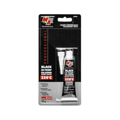 USZCZELNIACZ SILIKONOWY 32G CZARNY DO 329°C / MA PROFESSIONAL