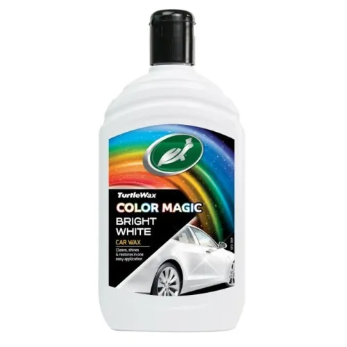 WOSK KOLORYZUJĄCY BIAŁY 500ML COLOR MAGIC BRIGHT WHITE WAX  EMULSJA / TURTLE WAX