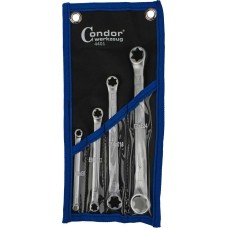 CONDOR C.4401 — KLUCZE OCZKOWE TORX E6-E24, 4 SZT.