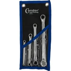 CONDOR C.4401 — KLUCZE OCZKOWE TORX E6-E24, 4 SZT.