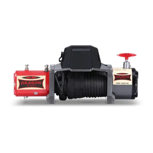 WYCIĄGARKA SAMOCHODOWA Z LINĄ SYNTETYCZNĄ DRAGON WINCH MAVERICK DWM 12000 HD-S 12V