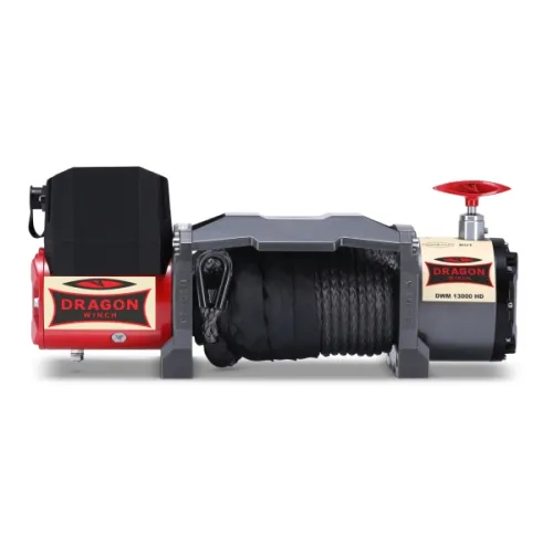 WYCIĄGARKA SAMOCHODOWA Z LINĄ SYNTETYCZNĄ DRAGON WINCH MAVERICK DWM 13000 HD-S 12V