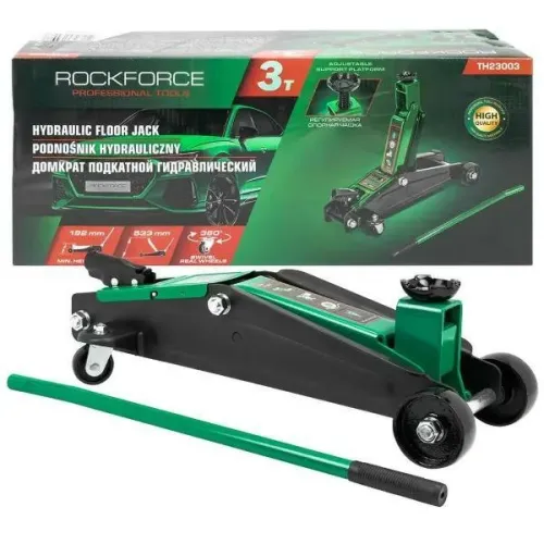PODNOŚNIK HYDRAULICZNY SAMOCHODOWY 3T ŻABA 192-533MM WYSOKI SUV ROCKFORCE (48276)
