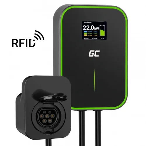 ŁADOWARKA WALLBOX GC EV POWERBOX 22KW Z GNIAZDEM TYPE 2 DO ŁADOWANIA SAMOCHODÓW ELEKTRYCZNYCH I HYBRYD PLUG-IN