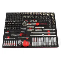 ZESTAW NARZĘDZIOWY MASTER GARAGE 1/2 I 1/4, 1/1, 155 CZ