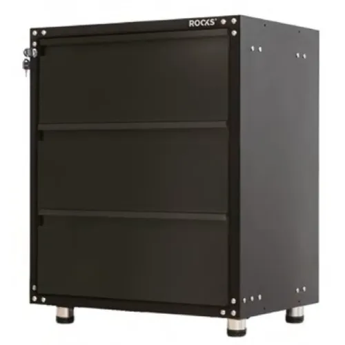 SZAFKA SERWISOWA RMS 3S, BLACK (SZER*GŁ*WYS) 67,5X46,5X84,5 CM