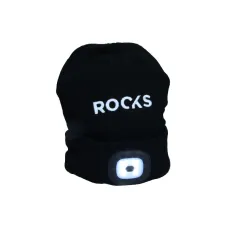 ROOKS wt01z5865 — CZAPKA Z LAMPKĄ 80 LUM ROOKS CZARNA