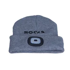 ROOKS wt01z5865 — CZAPKA Z LAMPKĄ 80 LUM ROOKS SZARA