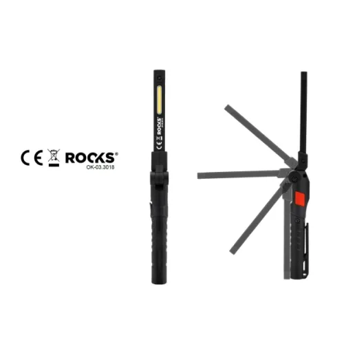 LAMPKA DŁUGOPISOWA, SKŁADANA COB SUPER SLIM  3 W 1, 100 LM