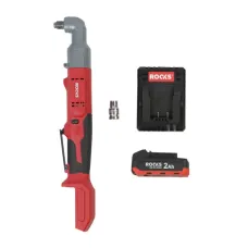 ROOKS OK-03.4411 — 20V AQ-ONE UDAROWY KLUCZ KĄTOWY, ZAKRĘTARKA 1/2 + 1/4 HEX, 80/100 NM, ZESTAW 1X2...