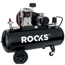 ROOKS 360562-UKR — KOMPRESOR TŁOKOWY 100 L - 3 KM - 231 L/MIN - 10 BAR - 230V - BLACK