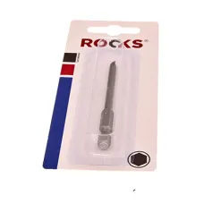 ROOKS 5044 — BIT PŁASKO-KRZYŻOWY 1/4 X 70 MM PLUS-MINUS TYPE PZ1/FL, DIN 3126-F6,3