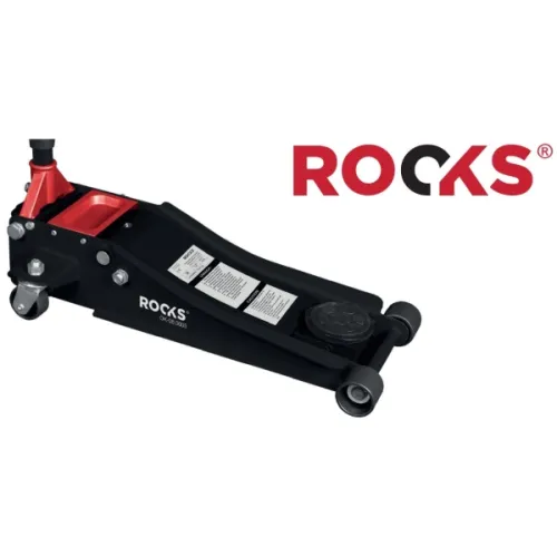 PODNOŚNIK HYDRAULICZNY SAMOCHODOWY NISKOPROFILOWY 3T ŻABA DWUTŁOKOWY 75-505MM ROOKS