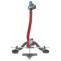 ZESTAW ADAPTER DO PODWÓJNYCH WYDECHÓW + WYCIĄG SPALIN 665 M3/H, 0,37 KW,100MMX5M