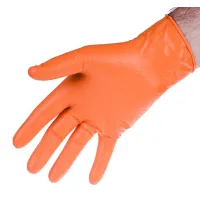 RĘKAWICZKI NITRYLOWE L GRIPPAZ POMARAŃCZOWE OP 50 SZT. STRONG ORANGE