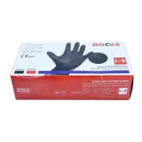 RĘKAWICE NITRYLOWE STRONG BLACK L, KPL 50 SZT