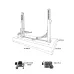 PODNOŚNIK DWUKOLUMNOWY ELEKTROHYDRAULICZNY PÓŁAUTOMATYCZNY 4T ŁĄCZONY DOŁEM ARM 2-2 P: 2820MM 400V OKG-4000M ROOKS