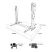 OUTLET! PODNOŚNIK DWUKOLUMNOWY ELEKTROHYDRAULICZNY AUTOMATYCZNY 4T ŁĄCZONY DOŁEM, NA RAMIE ARM 3-2 P: 2820MM 400V OKG-4000RA ROOKS