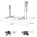 PODNOŚNIK DWUKOLUMNOWY ELEKTROHYDRAULICZNY AUTOMATYCZNY 5,5T ŁĄCZONY DOŁEM DUŻE BUSY, AUTA ARM 3-3 P: 3300MM 400V OKG-5500 ROOKS