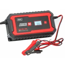IDEAL PCHARGE10 — PROSTOWNIK SAMOCHODOWY PRAKTIK CHARGER 10 LCD, 6V 12V, 2A/2-10A