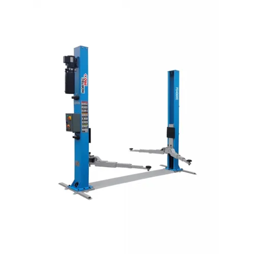 PODNOŚNIK DWUKOLUMNOWY ELEKTROHYDRAULICZNY AUTOMATYCZNY 4T ŁĄCZONY DOŁEM, NA RAMIE ARM 3-2 P: 2850MM 400V PD4000HE NORTEC