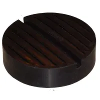 PODKŁADKA GUMOWA GUMA NA ŁAPĘ PODNOŚNIKA DWUKOLUMNOWEGO NAKŁADKA Z WYCIĘCIEM NA PRÓG ŚR WEW 105-115MM ŚR ZEW 130MM WYS 35MM TECH-AND