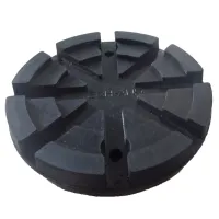 PODKŁADKA GUMOWA GUMA NA ŁAPĘ PODNOŚNIKA DWUKOLUMNOWEGO NAKŁADKA 2 ŚRUBY Z METALOWĄ WKŁADKĄ ŚR WEW 120MM ŚR ZEW 125MM WYS 24MM TECH-AND