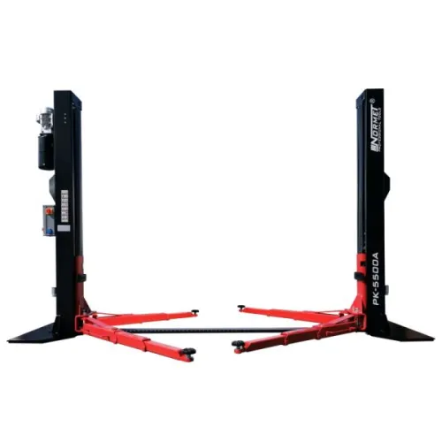 PODNOŚNIK DWUKOLUMNOWY ELEKTROHYDRAULICZNY AUTOMATYCZNY 5,5T ŁĄCZONY DOŁEM DUŻE BUSY, AUTA ARM 3-3 P: 3400MM 400V PK-5500A BUS NORMET