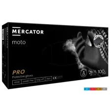 MERMED RP30036004 — RĘKAWICZKI NITRYLOWE L GŁADKIE CZARNE OP 100 SZT. MOTO BLACK