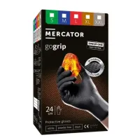 RĘKAWICZKI NITRYLOWE L GRIPPAZ CZARNE OP 100 SZT. GOGRIP BLACK ONE BY ONE WYCIĄGANE DOŁEM