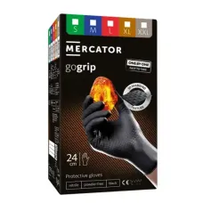 MERMED RP30080004 — RĘKAWICZKI NITRYLOWE L GRIPPAZ CZARNE OP 100 SZT. GOGRIP BLACK ONE BY ONE WYCIĄG...