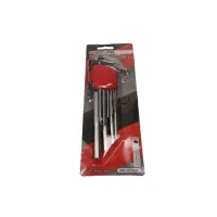 ZESTAW KLUCZY IMBUSOWYCH EXTRA DŁUGICH HEX, W UCHWYCIE, 10 CZ, 1,27-10 MM