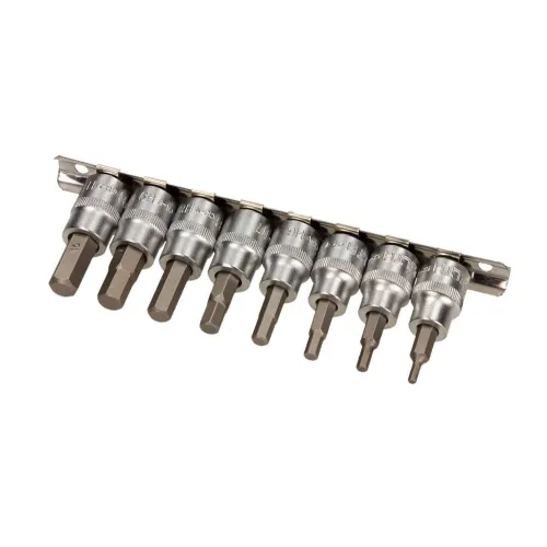 KLUCZE TRZPIENIOWE HEX NA SZYNIE 3/8, 8 CZ