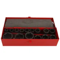 ZESTAW NASADEK UDAROWYCH 1/2, 15 CZ, 10-32 MM