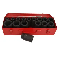 ZESTAW NASADEK UDAROWYCH, DŁUGICH 3/4, 16 CZ, 17-50 MM