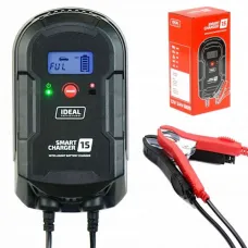 IDEAL SMART15LCD — PROSTOWNIK SMART CHARGER 15 LCD 12V / 24V, 15A