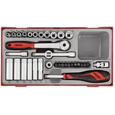 Teng Tools 03490109 — ZESTAWY KLUCZY NASADOWYCH. Z CHWYTEM 1/4 TENG TOOLS TT1435