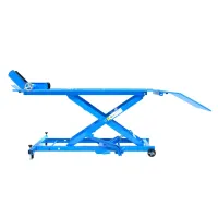 PODNOŚNIK MOTOCYKLOWY PLATFORMOWY HYDRAULICZNY 210-820MM 450KG RĘCZNE IMADŁO KOŁA G02185 GEKO