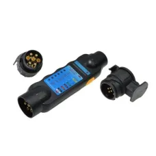 GEK G02331 — TESTER GNIAZD I WTYCZEK PRZYCZEP + ADAPTERY 13/7 I 7/13