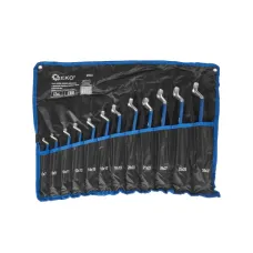 GEK G11545 — KLUCZE OCZKOWE POLEROWANE Z GUMOWYM UCHWYTEM ANTISLIP, 6-32 MM, 12 EL.
